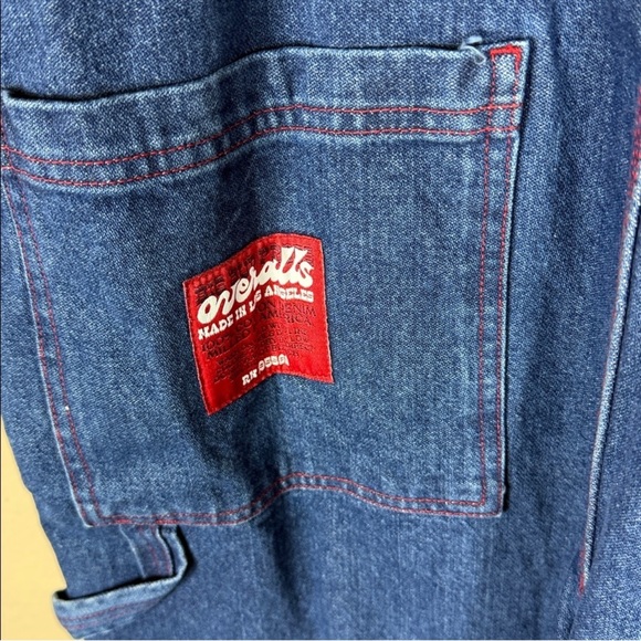 Big Bud Press Carpenter Overalls in Dark Wash - Picture 8 of 8